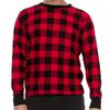 JMR Mens Thermal Shirt Long Sleeve - Heavyweight 100% Cotton Waffle Weave Top, Warm Breathable Base Layer or Standalone Cold Weather Essential (Red Plaid) view 1