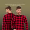 JMR Mens Thermal Shirt Long Sleeve - Heavyweight 100% Cotton Waffle Weave Top, Warm Breathable Base Layer or Standalone Cold Weather Essential (Red Plaid) view 3