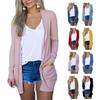 Cardigans for Women Thin Summer Beach Cardigan Lightweight Cover Ups Solid Open Front Cardigans Outwear with Pockets Pink view 1