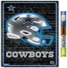Trends International NFL Dallas Cowboys - Neon Helmet 23 Wall Poster, 34L x 22.4W, Poster & Clip Bundle view 1