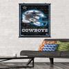 Trends International NFL Dallas Cowboys - Neon Helmet 23 Wall Poster, 34L x 22.4W, Poster & Clip Bundle view 2