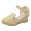 Ladmiple Womens Wedges Wide Width Women's Platform Sandals Wedge Ankle Strap Open Toe Sandals view 1