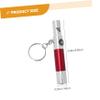 VANZACK 2pcs Survival Keychain Survival Flashlights Camping Flashlight Outdoor Survival Whistles LED Lights Whistle Camping Whistle Emergency Whistle Compass Whistle for Outdoor Key Chain view 2