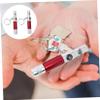 VANZACK 2pcs Survival Keychain Survival Flashlights Camping Flashlight Outdoor Survival Whistles LED Lights Whistle Camping Whistle Emergency Whistle Compass Whistle for Outdoor Key Chain view 4