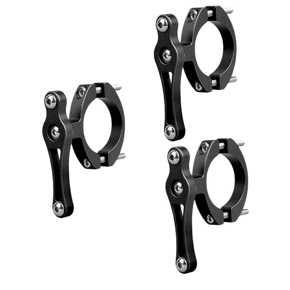 BESPORTBLE 3pcs Bike Bottle Cage Adapter Dual Screws Handlebar Mount for Water Bottles for Mountain and Motorcycles Easy to Install Stable and