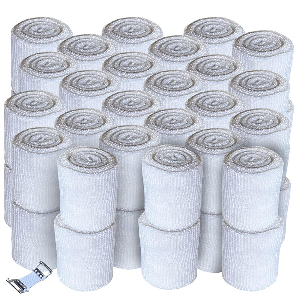 48 Pack Traditional Sport Bandages Sporting Gauze for Box Vendas Deportivas set of Athletic Gauzes for Hand Wraps used in Mexican Boxing Gloves Combat Sports MMA & Martial Arts 2" x 16.5 ft Long