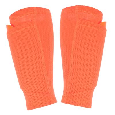 Kisangel 2sets Football Shin Guard Sock Cover Breathable Leg Guard Board Comfortable Fit for Soccer Adult Orange