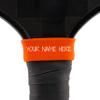 Customized Pickleball Paddle Band  Tangerine Orange | Custom Silicone Name Grip for Racket, Tennis & Racquetball  Premium Customized Sport Accessory  Personalized Paddle Band - Ships Fast from USA view 1