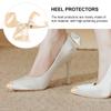 KALLORY High Heel Tip Covers 2 Pairs Metal Shoe Toe Protectors for Pointed Toe Boots Replacement Tips Durable Heel Protectors for Wedding Party view 4