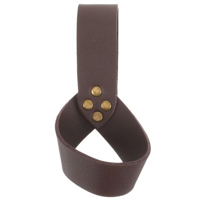 BESTOYARD Halloween Sword Ring Sheath Medieval Cosplay Accessory Coffee Pu Leather Sword Holder Belt for Halloween Costume and Stage Performance