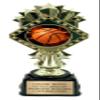 Sports Trophy Award with Engraved Plate - Team or Individual Trophies for Kids and Adults: Chooses from: Football, Basketball, Baseball, Soccer or Hockey (Basketball) view 1