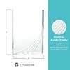 Baudville Engraved Trophy - Rectangular Shaped with Chiseled Details - Quick - Clear Acrylic - Award for Employees - Personalized Engraving Three Lines and Pre-Written Verse Selection view 2
