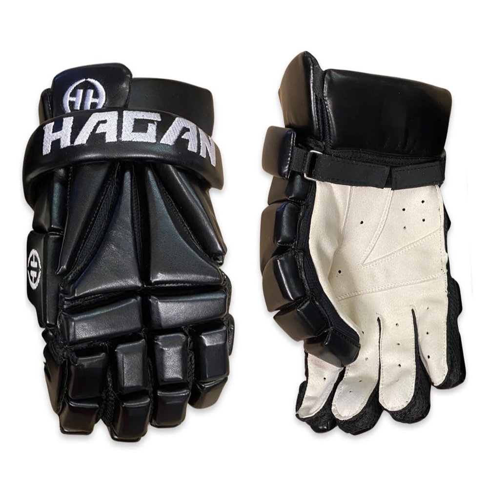 HAGAN H-9.0 Lacrosse Style Player Glove (Black) - XX-Large