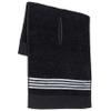Golf Guys The Tour Towel | Large Caddy Terry Cloth, Absorbent 19 in x 44 in, Center Cut, Perfect Hang Cart Accessory and Bag, Black with White Stripes view 1