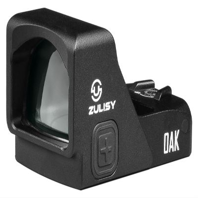 ZULISY Oak 3 MOA Green Dot Sight for RMR/407C Footprint EDC Pistol, 1x24mm Full Size Open Reflex Optic, Shake to Awake, Waterproof & Shockproof, with Low Picatinny Tactical Hunting Mount