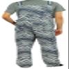 Zubaz NFL Men's Zebra Bib Overalls with Scattered Logo Liner, Dallas Cowboys, XX-Large view 2