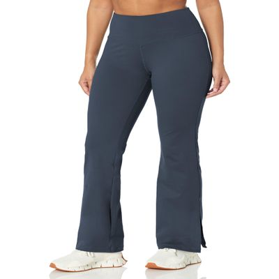 Danskin Women's High Waist V Front Slit Flare Yoga Pants