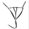 CHALLENGER PVC Endurance 3-Piece Set Halter Bridle Combo Breast Collar Reins 40MIB01BR view 2