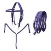 CHALLENGER Horse Western PVC Coated 3-Piece Tack Set Bridle Breast Collar Reins 40MIB02PR view 1