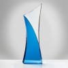 Baudville Custom Engraved Trophy - Tower Award - Sapphire Crystal Award - Quick - Personalized Engraving Up to Three Lines and Pre-Written Title Selection view 3