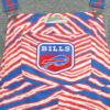 Zubaz NFL Men's Zebra Bib Overalls with Scattered Logo Liner, Bills Mafia, XX-Large view 4