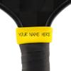 Customized Pickleball Paddle Band  Sunny Yellow | Custom Silicone Name Grip for Racket, Tennis & Racquetball  Premium Customized Sport Accessory  Personalized Paddle Band - Ships Fast from USA view 1