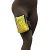 Holographic Thigh Bag | Leg Harness for Women | Outdoor Waist Pouch | Carnival Hiking Travel Fanny Pack with Adjustable Straps | Gold view 2