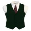 Gioberti Men's Formal Suit Vest Fit for Business or Casual Dress, Hunter Green, Large view 2