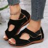 Ladmiple Sandals For Women Dressy Summer Wide Width Women's Sandals Platform Peep Toe Wedge High Heel Slip On Shoes view 2