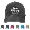 Custom Denim Hat Design Your Text Image Logo Personalized Cowboy Baseball Cap Adjustable Fitted Hat Trucker Hat for Men Women view 1