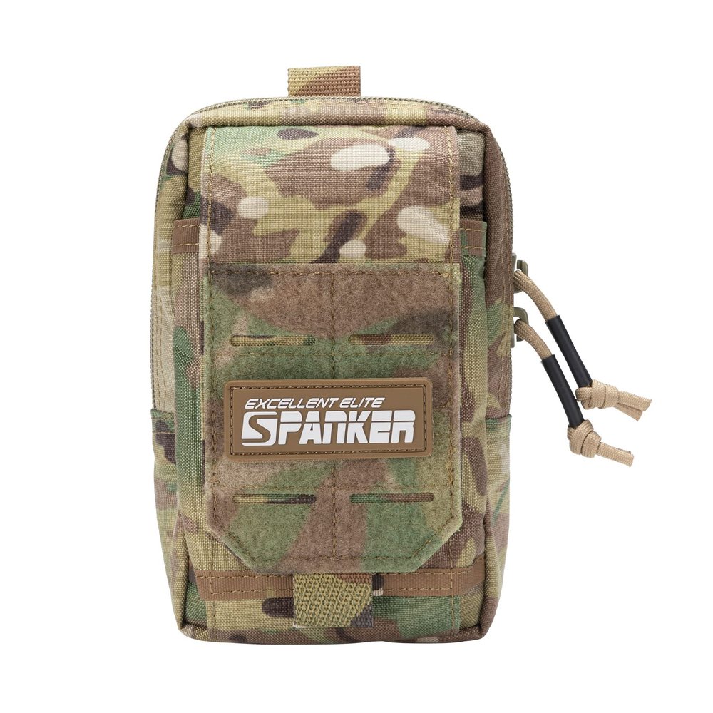 EXCELLENT ELITE SPANKER Tactical EDC Pouch Molle Utility Pouches Phone Holster Pouch Waist Bag Tool Pouch for Molle Accesssories(Multicam)