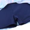 Girls Swimsuit One Piece UPF 50+ Floral Skirted Bathing Suit Modest Beach Swim Dress S363_NavyLeaves_104/110 view 4