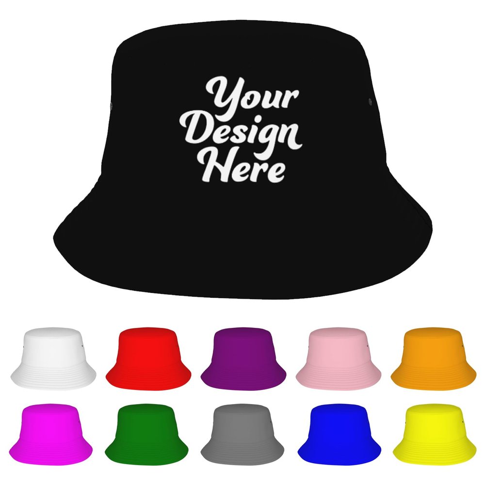 Custom Personalized Bucket Hat,Design Your Personalized Photo Text, Custom Hats for Men Women