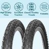 Kids Bike Tire 20 Inch Folding Bicycle Replacement Tire 20 X 2.125 Fit Children Road Bike (2 Tires 2 Tubes) view 2