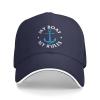 My Boat My Rules Funny Captain Boating Baseball Cap Men Trucker Hat Women Baseball Hat Sun Hat Dad Cap Navy Blue view 1