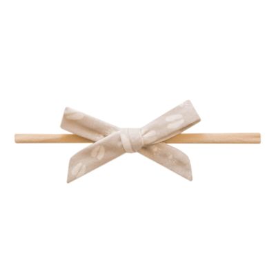 Copper Pearl Ribbon Baby Bow Tracker