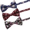 AUSKY 8 PACKS Elegant Adjustable Pre-tied Bow Ties for Men Boys (1&4&5&6&8 Pack for option) (Floral G) view 3