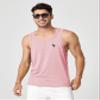 Men's T-Shirts Men Flamingo Print Tank Top T-Shirts for Men (Color : Baby Pink, Size : Large) view 3