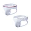 JOCKMAIL 2PCS/Pack Mens Jock Strap Briefs Mens Athletic Jockstrap Mens Cotton Seamless Thongs Underwear (as1, alpha, l, regular, regular, 231White+232White) view 1