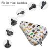 Cute Cartoon Zoo Bike Seat Cover Waterproof and Dustproof Adjustable Soft Saddle Cushion Covers view 3