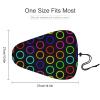 Colorful Circles Bike Seat Cover Waterproof and Dustproof Adjustable Soft Saddle Cushion Covers view 2