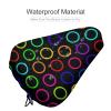 Colorful Circles Bike Seat Cover Waterproof and Dustproof Adjustable Soft Saddle Cushion Covers view 4