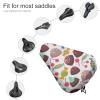 Cartoon Candy Bike Seat Cover Waterproof and Dustproof Adjustable Soft Saddle Cushion Covers view 3