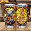 Hyturtle Personalized Gifts Koala Lover - Koala Prints Customized Name Stainless Steel Tumbler 20 oz With Lid - Idea Cute Animals Lover Gifts For Women, Girl, Kids On Birthday, Christmas view 2
