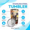 Hyturtle Personalized Gifts Koala Lover - Koala Prints Customized Name Stainless Steel Tumbler 20 oz With Lid - Idea Cute Animals Lover Gifts For Women, Girl, Kids On Birthday, Christmas view 4