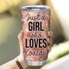 Hyturtle Personalized Gifts Koala Lover - Just A Girl Who Loves Koalas Customized Name Stainless Steel Tumbler 20 oz With Lid - Idea Cute Animals Lover Gifts For Women, Girl On Birthday, Christmasv view 4