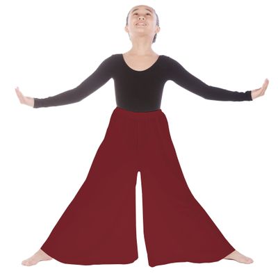 Danzcue Girls Celebration of Spirit Palazzo Pants, Cardinal, 12-14