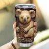 Hyturtle Personalized Gifts Koala Lover - 2D Koala Prints Customized Name Stainless Steel Tumbler 20 oz With Lid - Idea Cute Animals Lover Gifts For Women, Girl, Kids On Birthday, Christmas view 4