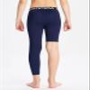 DEVOROPA Youth Boys One Leg Compression Pants for Basketball 3/4 Leggings Sports Tights Kids Athletic Soccer Base Layer Navy M view 3