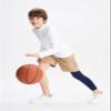 DEVOROPA Youth Boys One Leg Compression Pants for Basketball 3/4 Leggings Sports Tights Kids Athletic Soccer Base Layer Navy M view 4